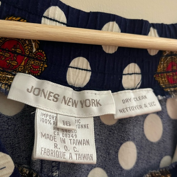 Jones New York Vintage Polka Dot Swing Skirt - Picture 2 of 2